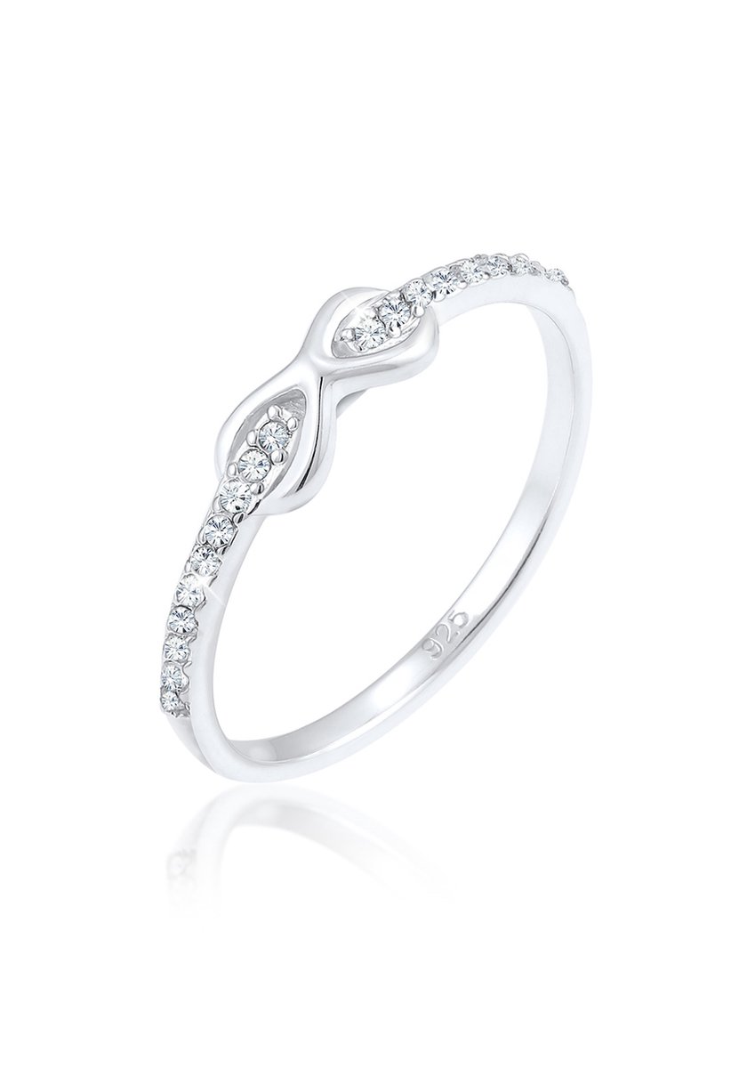 Elli - Ring - Infinity met kristallen in 925 sterling zilver - Dames
