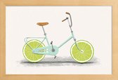 JUNIQE - Poster met houten lijst Acid -13x18 /Groen & Turkoois