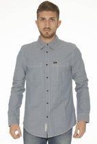 LEE Shirt Long Sleeves Men - S / AZZURRO