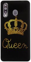 ADEL Siliconen Back Cover Softcase Hoesje Geschikt voor Samsung Galaxy M30 - Queen Koningin