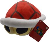 Nintendo - Super Mario Kart - Knuffel - Red Shell - Koopa Troopa - Pluche - Schild - Speelgoed - 23 cm