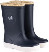 Igor - Regenlaarzen voor kinderen - Splash Nautico Borreguito - Marineblauw - maat 27EU