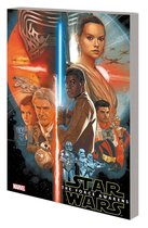 Star Wars: The Force Awakens filmposter met Rey, Finn, Han Solo, Kylo Ren en BB-8.