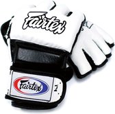 Fairtex Super Sparring Handschoenen - Leer - Wit/Zwart - maat M