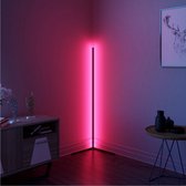 Noiller LED Vloerlamp - Vloerlampen woonkamer – Vloerlamp industrieel - 140 CM - Dimbaar led – 16 miljoen kleuren