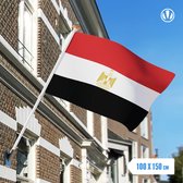 Vlag Egypte 100x150cm - Glanspoly