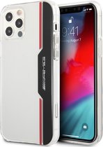 Coque transparente d'AMG - Hardcase Backcover - iPhone 12 - 12 Pro - Noir et rouge électrolytique