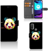 Telefoontas Motorola Moto E20 | E30 | E40 Hoesje ontwerpen Panda Color Sinterklaas Cadeautje