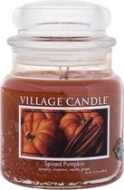 Village Candle Medium Jar Geurkaars - Spiced Pumpkin - 105 branduren