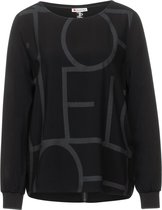 Street One - A342922 - Foilprint blouse w knit cuff