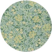 William Morris - Jasmine II - Walljar - Wanddecoratie - Muurcirkel - Forex