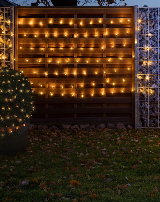 FlinQ 300 LED Netverlichting - 3 bij 3 meter - Kerstverlichting - Kerstverlichting buiten - Warm wit - Netverlichting buiten