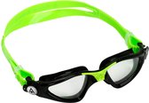 Aquasphere Kayenne Junior - Zwembril - Kinderen - Clear Lens - Zwart/Lime