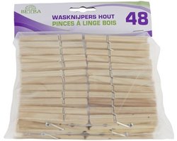 Betra Wasknijpers van Hout | 36 stuks