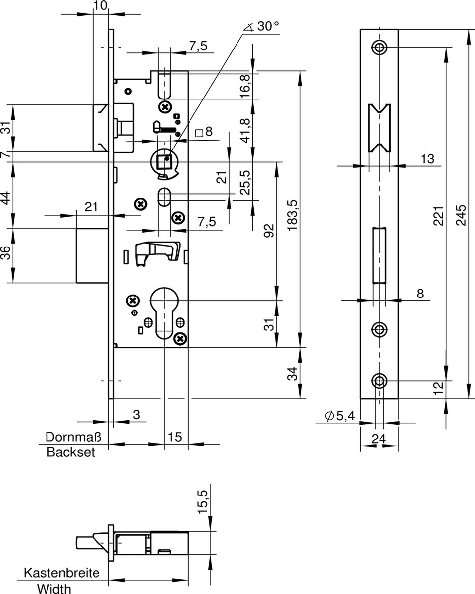 Wilka Dag- en Nacht Smalslot Renovatie 1738-17T24 - DM 35 - PC 92 - D1/2/3/4 - SKG**