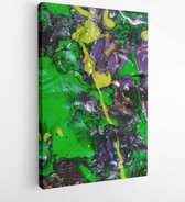 Acryl schilderij fragment op hout. Handgeschilderde abstracte grunge achtergrond. Close-up - Modern Art Canvas - Verticaal - 431110159 - 50*40 Vertical