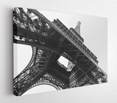Onlinecanvas - Schilderij - Eiffeltoren. Parijs. Zwart-wit Art Horizontaal Horizontal - Multicolor - 50 X 40 Cm
