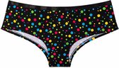 Good Mood Dames Hipster - Neon Stippen - Maat L