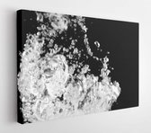 Onlinecanvas - Schilderij - Waterplons Met Luchtbellen Art Horizontaal Horizontal - Multicolor - 50 X 40 Cm