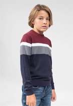 DEELUXE Veelkleurige katoenen trui TOASTY Burgundy