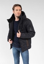 DEELUXE Gewatteerd puffer coat met capuchon ADRIEL Black