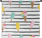 Tapisserie - Tapisserie - Glace - Été - Motif - 90x90 cm - Tapisserie