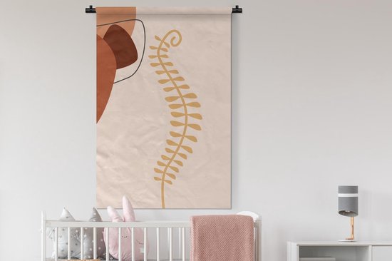 Tapisserie - Tissu mural - Été - Végétal - Pastel - 90x135 cm - Tapisserie