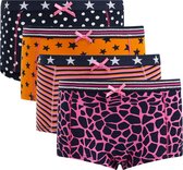 WE Fashion Meisjes hipster, 4-pack - Maat 92