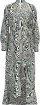 Object Jurk Objnew Papaya L/s Wrap Dress A Div 23038297 Forest Night/sandshell Dames Maat - 34