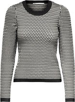 Only Trui Onlrai L/s Puff Pullover Cc Knt 15249225 Black Dames Maat - S