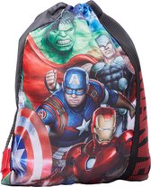 Marvel Gymtas Avengers Junior 5 Liter Polyester Zwart