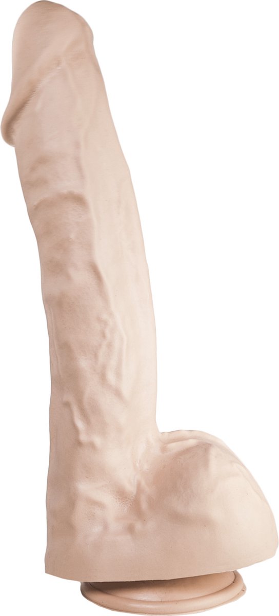 Goedkoopste 515 line Dildo 34.3 cm met zuignap – beige