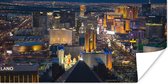 Poster Stad - Las Vegas - Nacht - 80x40 cm