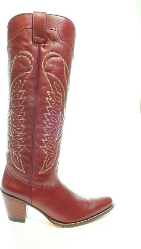 Sendra Boots 6662 Gordy Rood Dames Fashion Ibiza Western Laarzen Ronde Neus  Hoge Hak... | bol.com