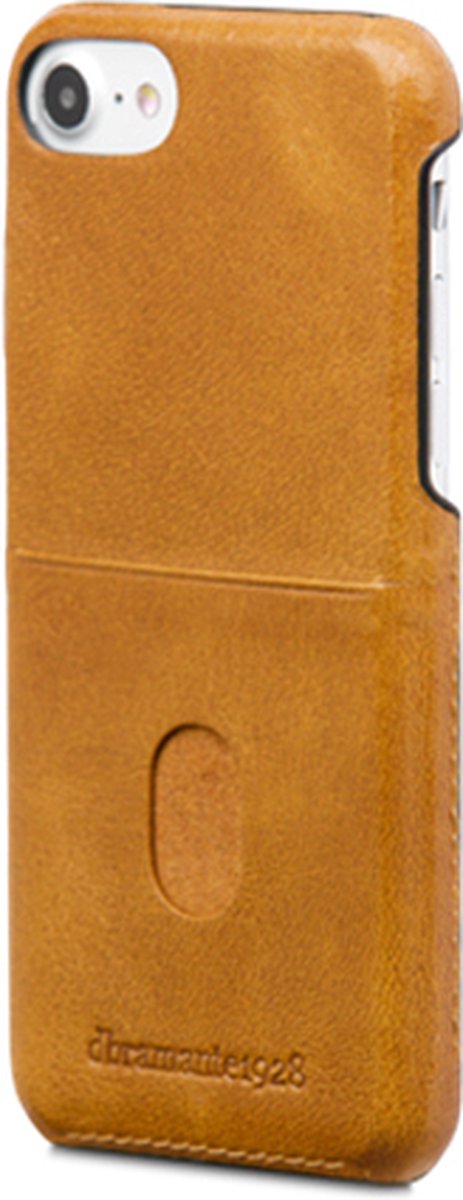 DBRAMANTE TUNE CC - iPhone 6/7/8 Series - Shell Case - Kaarthouder - Bruin leer