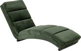 Smuk Velvet Chaise Longue Kaoni Groen