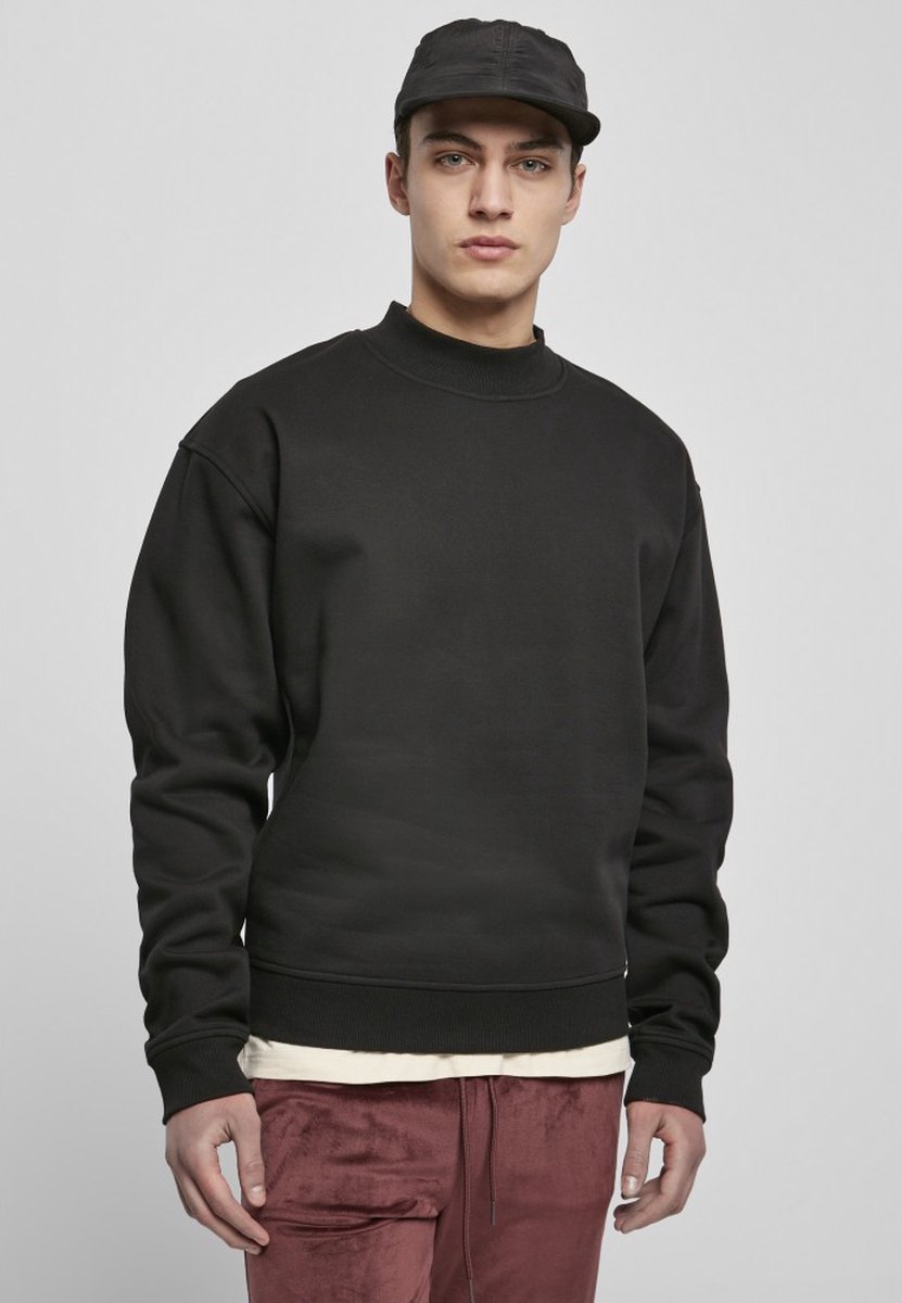 Urban Classics Mock Neck Sweater/trui S Zwart