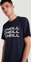 O'Neill T-Shirt Men Triple Stack Ink Blue M - Ink Blue Materiaal: 100% Katoen (Biologisch) Round Neck