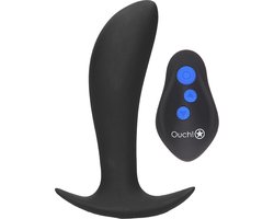 Shots - Ouch! E-stim Vibrerende Butt Plug black