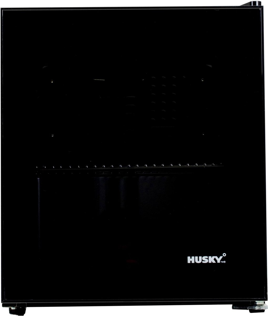 Husky KK50–BKCNS-BK-HU - Mini Koelkast - Glazen deur