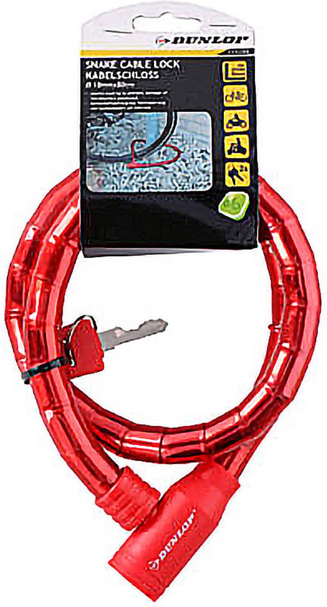 Dunlop Kabelslot rood 800x18mm