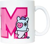 mok BT21 Mang junior 300 ml keramiek wit/roze