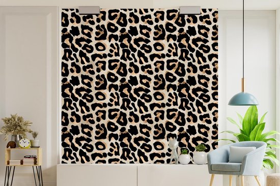 Papier Peint - Posters Papier peint photo Imprimé Animal - Panthère - Chic - Largeur 220 cm x Hauteur 220 cm