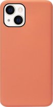 ADEL Premium Siliconen Back Cover Softcase Hoesje Geschikt voor iPhone 13 - Oranje