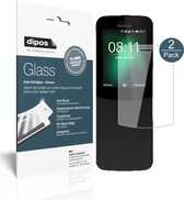 dipos I 2x Pantserfolie helder geschikt voor Nokia 8110 4G Beschermfolie 9H screen-protector