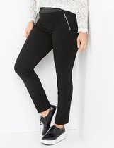 SAMOON Dames Stretchcomfortabele broek Lucy Schwarz-52