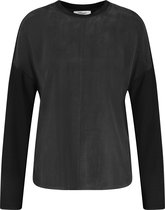 GERRY WEBER Dames Shirt met patch van contrastmateriaal