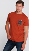 J&JOY - T-shirt Mannen Ontario Forest Brown