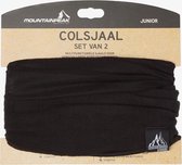 Mountain Peak multifunctionele colsjaal 2-pack SR - Zwart