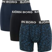 Björn Borg Perf Boxer 3p Heren - sportonderbroek - zwart/wit - maat S